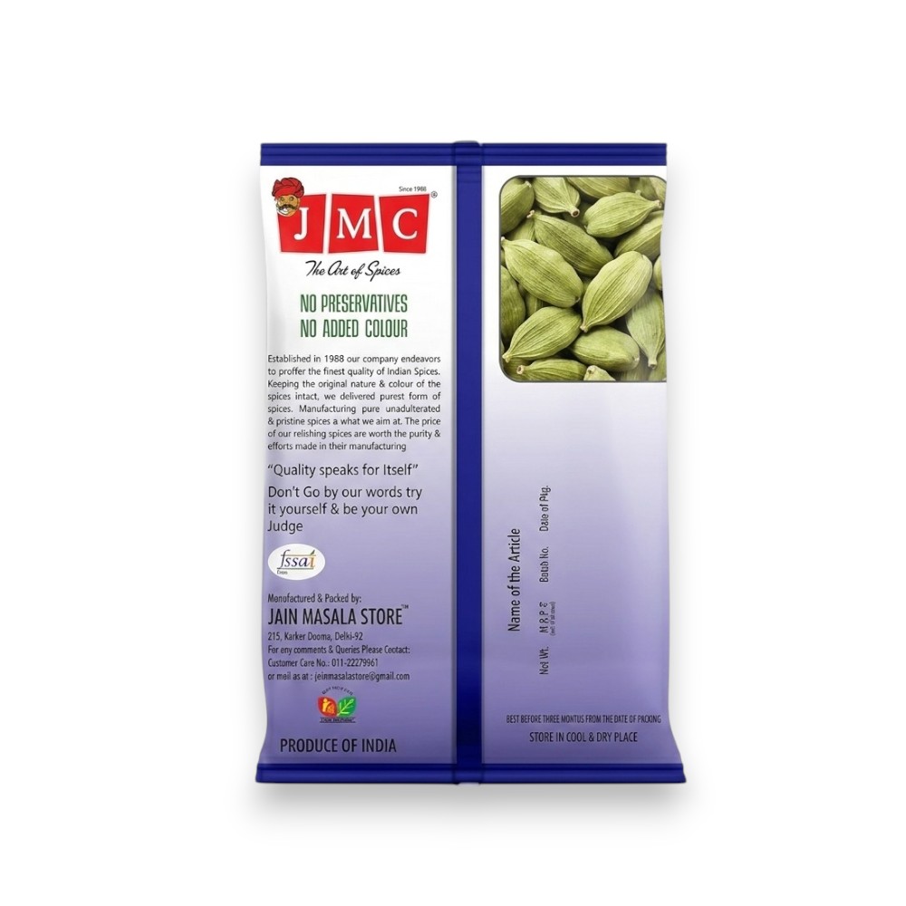 JMC Choti Elaichi Green Cardamom 50g Back